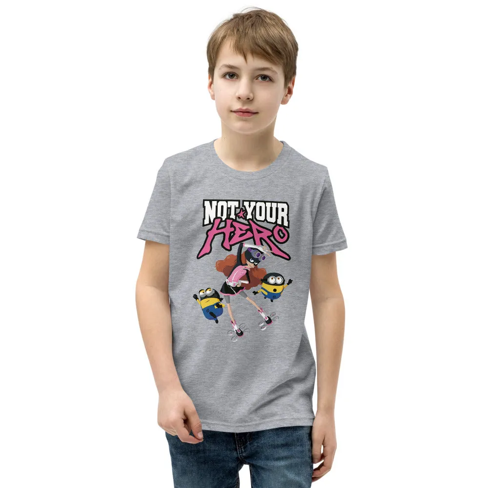 Despicable Me 4 Not Your Hero Youth T-Shirt