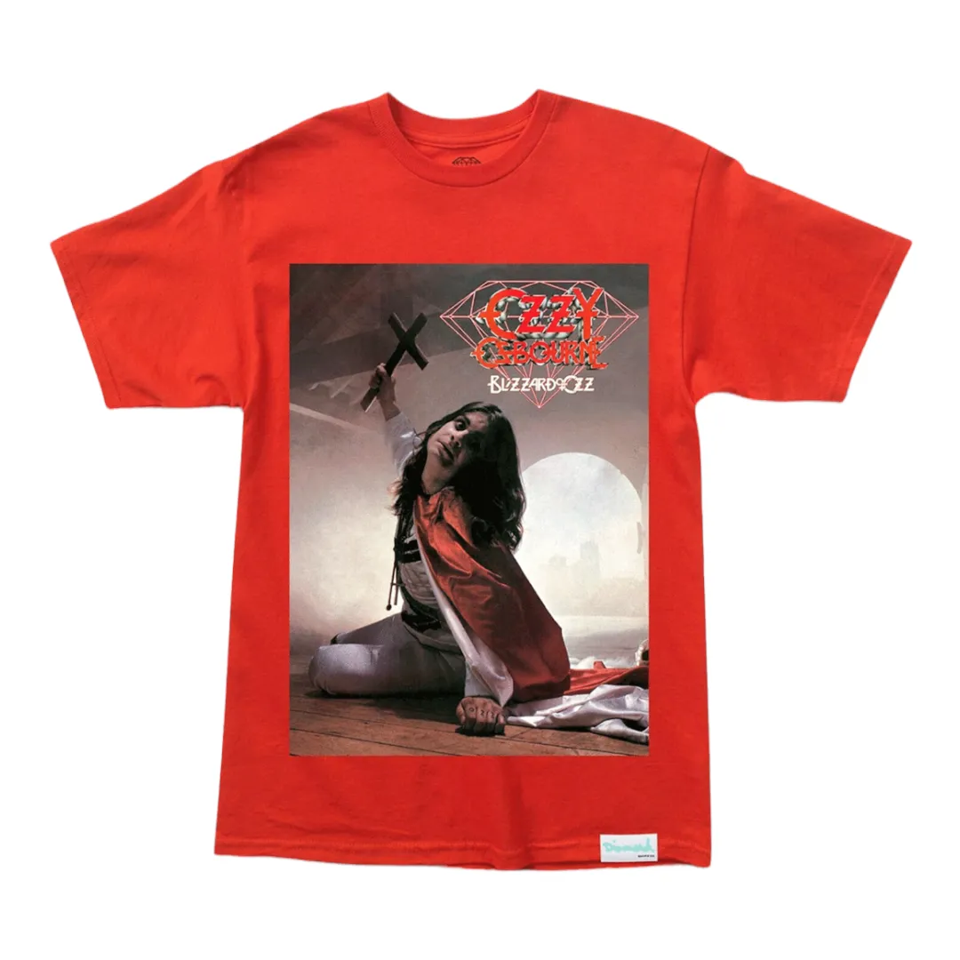 Diamond Supply Co. X Ozzy Osbourne Shirt Blizzard of Ozz Red