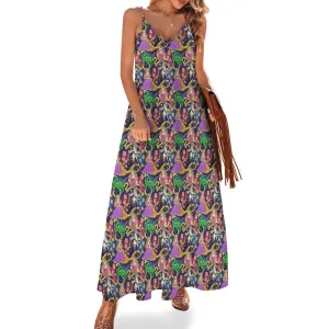 Disney Tangled Rapunzel At Last I See The Light Women's Summer Slip Long Dress