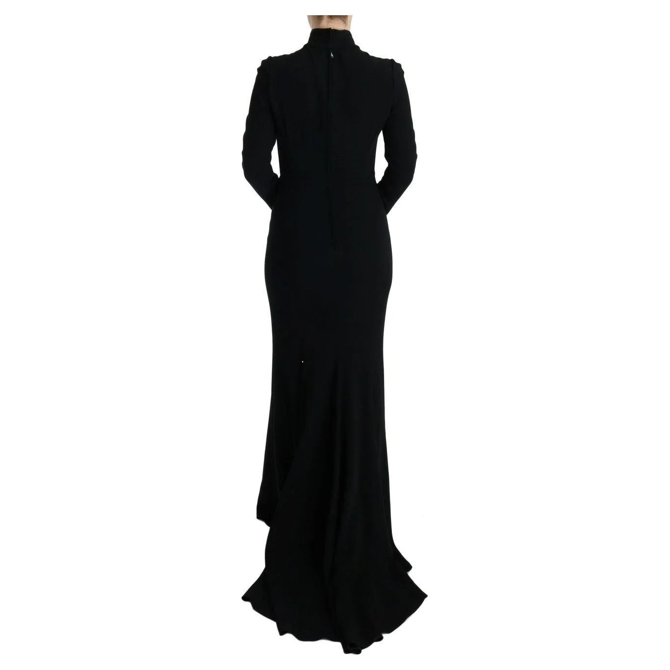 Dolce & Gabbana Elegant Full Length Sheath Gown in Black