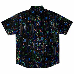 Elemental Realm Patterned Short Sleeve Button Down Shirt - TAS