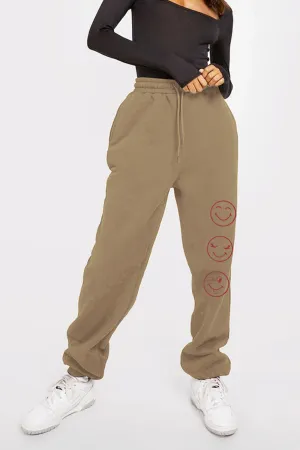 Emoji Graphic Sweatpants