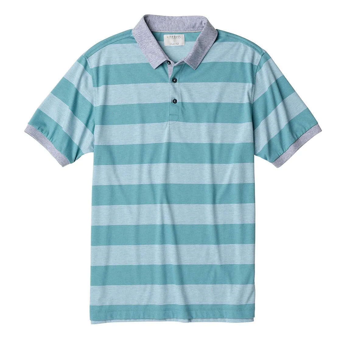 End-on-End Stripe Knit Polo