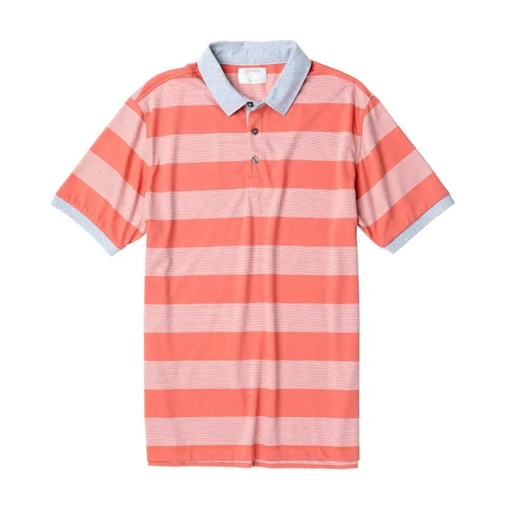 End-on-End Stripe Knit Polo