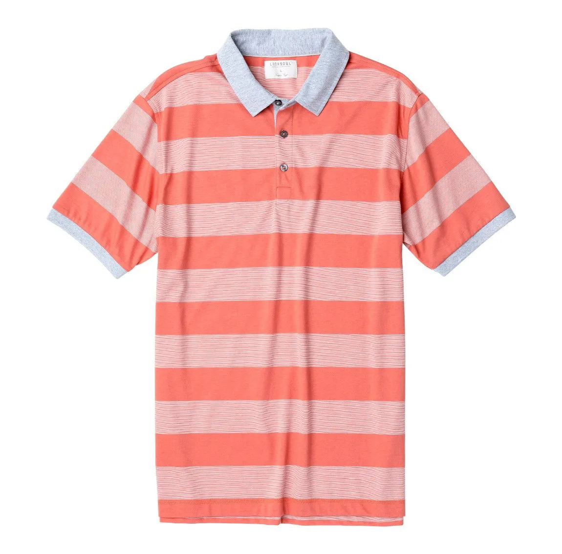 End-on-End Stripe Knit Polo