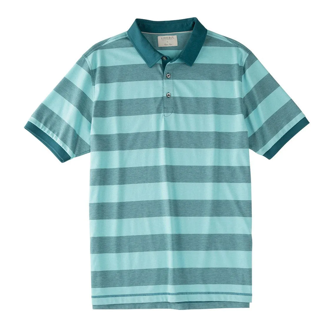 End-on-End Stripe Knit Polo