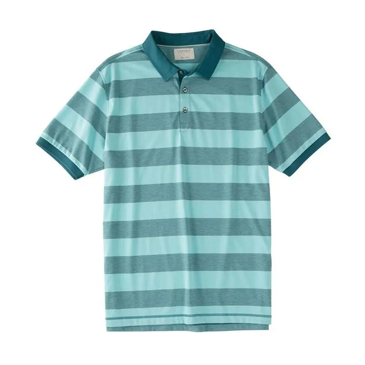 End-on-End Stripe Knit Polo