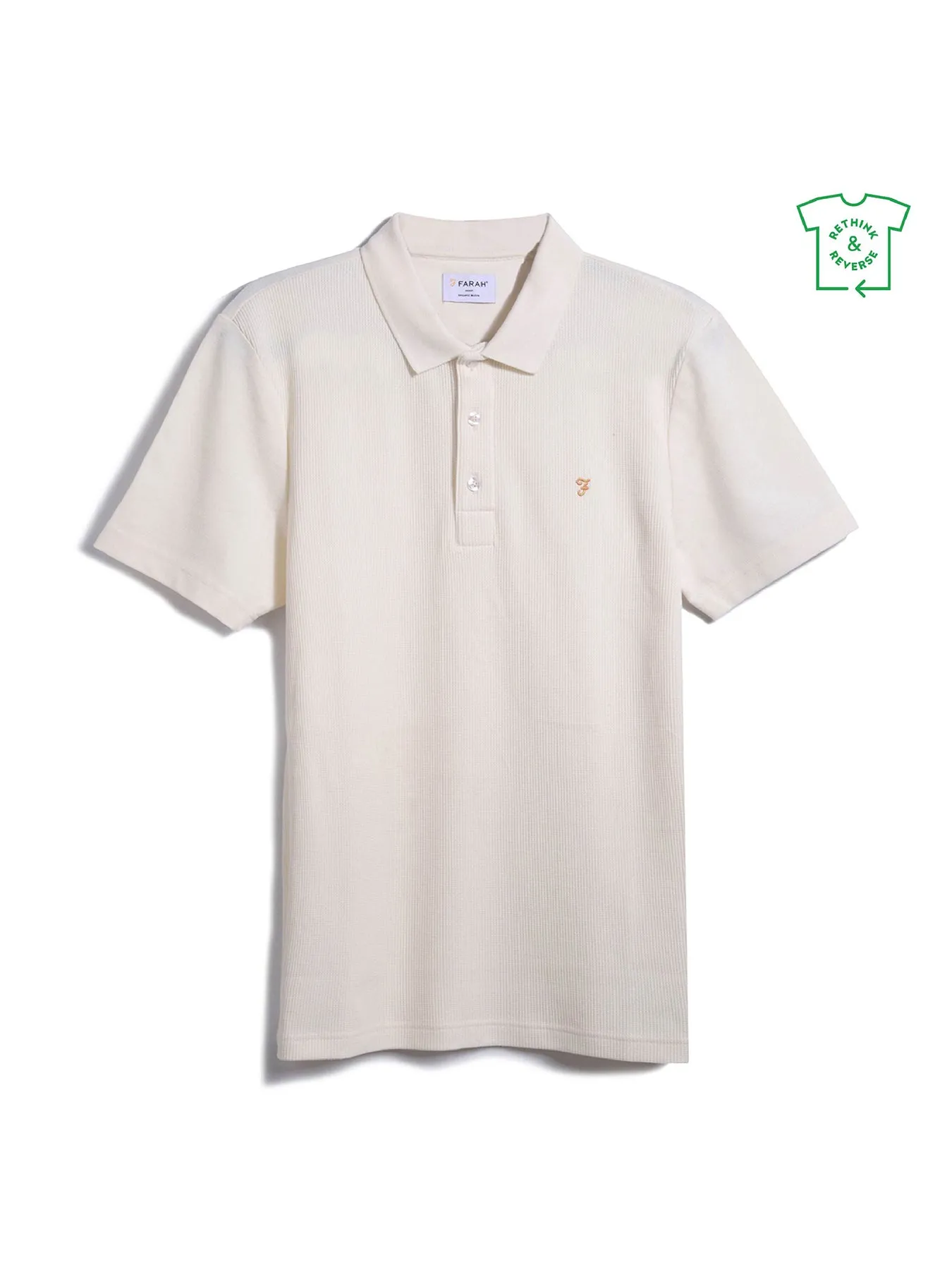 Forster Textured Polo Shirt In Ecru