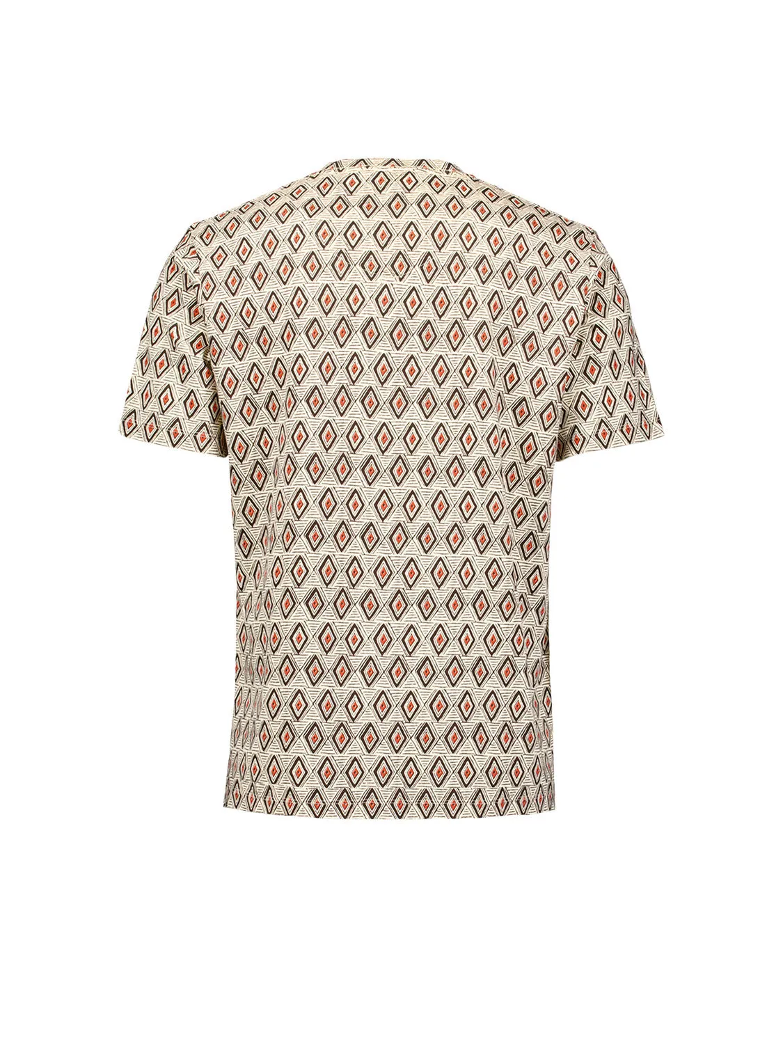 Fractal Print Tee: Coffee