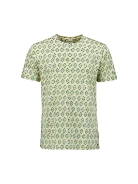 Fractal Print tee: Green