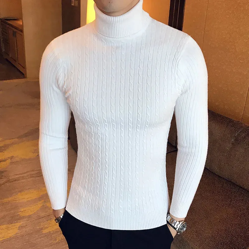 Funki Buys | Sweaters | Men's High Neck Mock Neck Pullovers