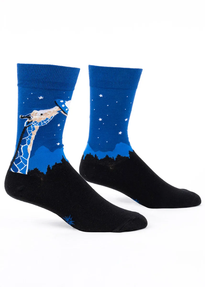 Galactic Giraffe Men's Socks