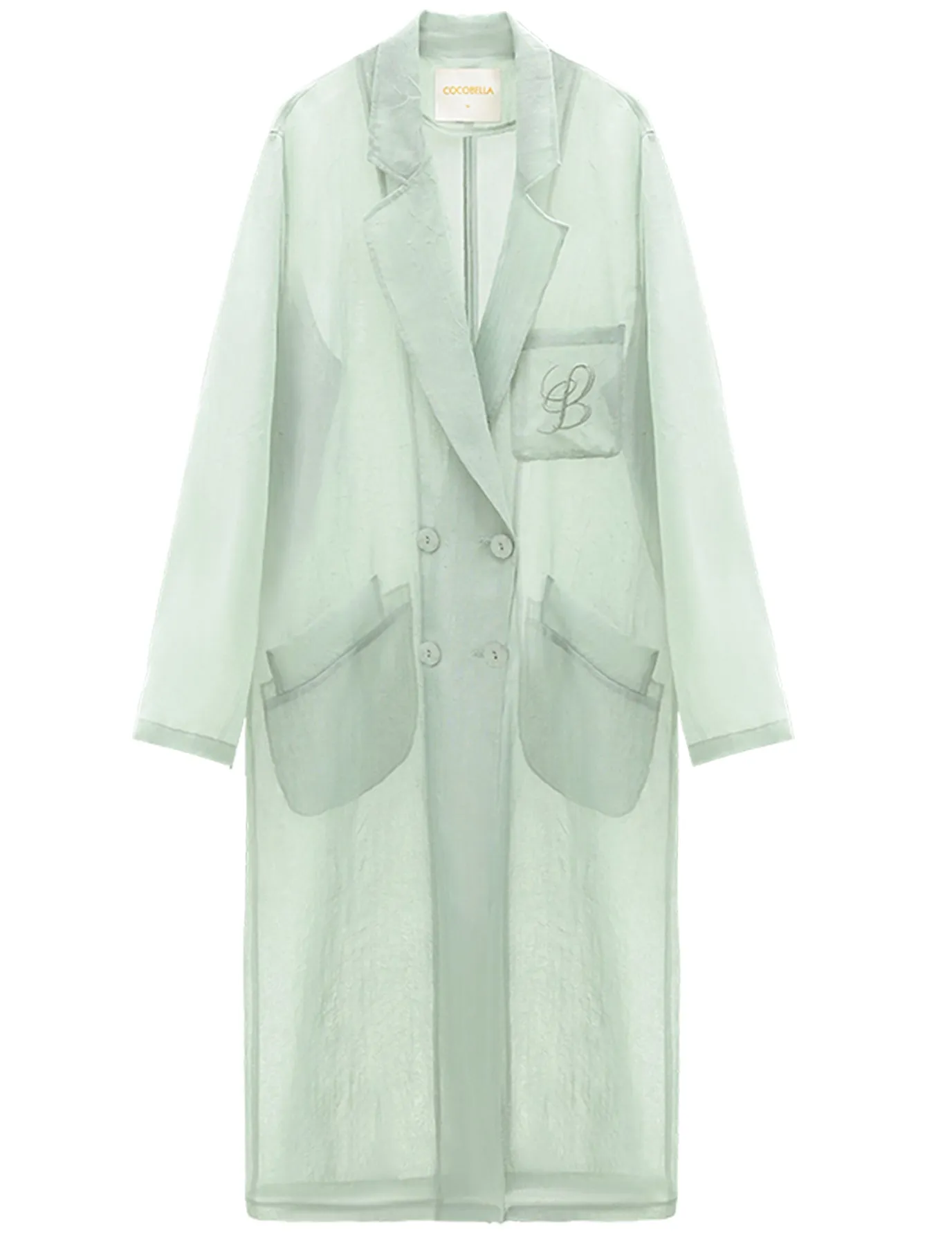 Gauzy Lightweight Transparent Trench Coat