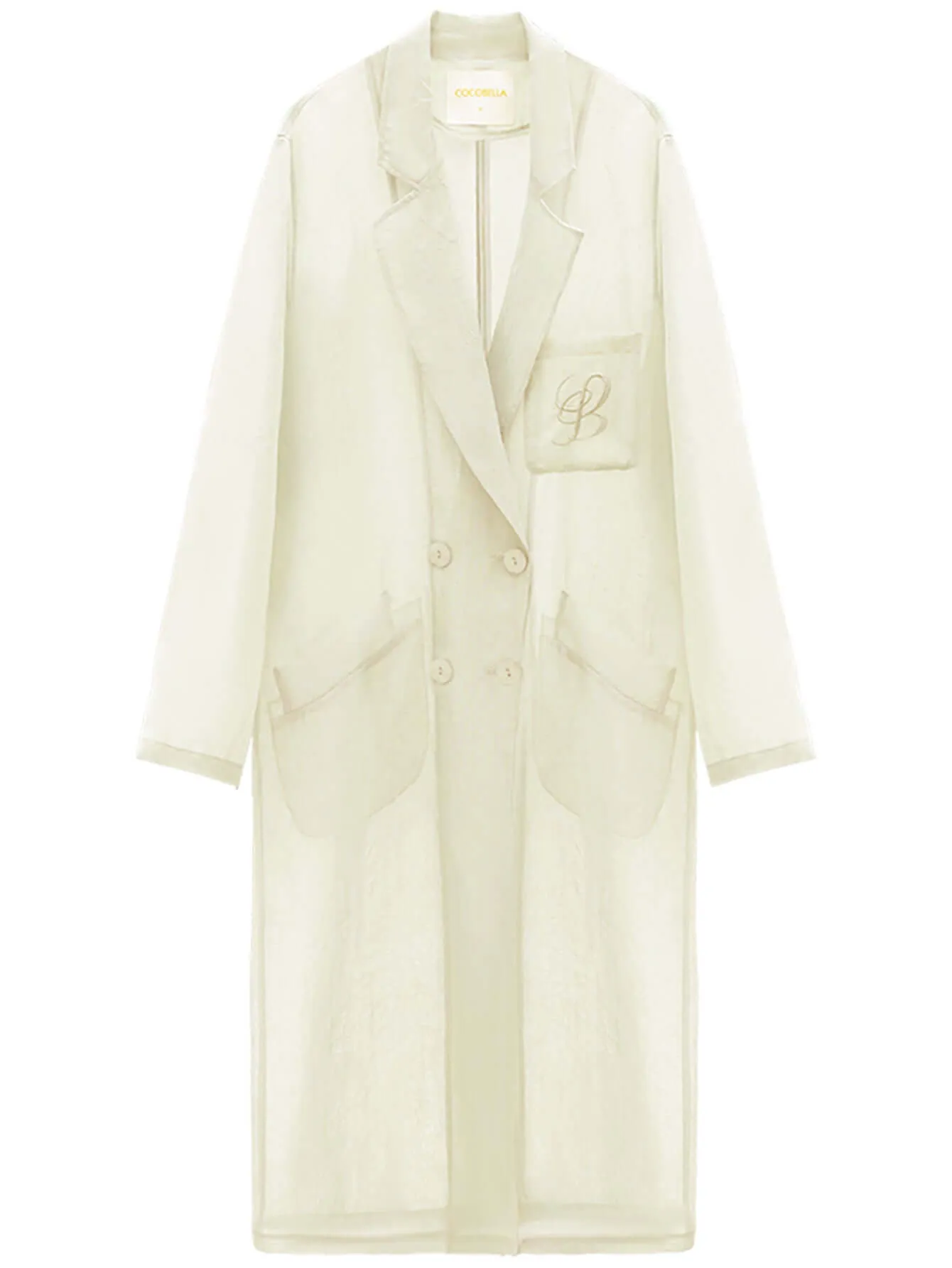 Gauzy Lightweight Transparent Trench Coat