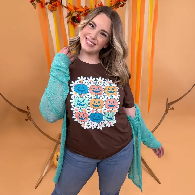 Graphic T-Shirt Field of Pumpkins