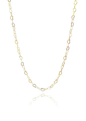 Heart Gold-filled Cable Link Chain Base Necklace