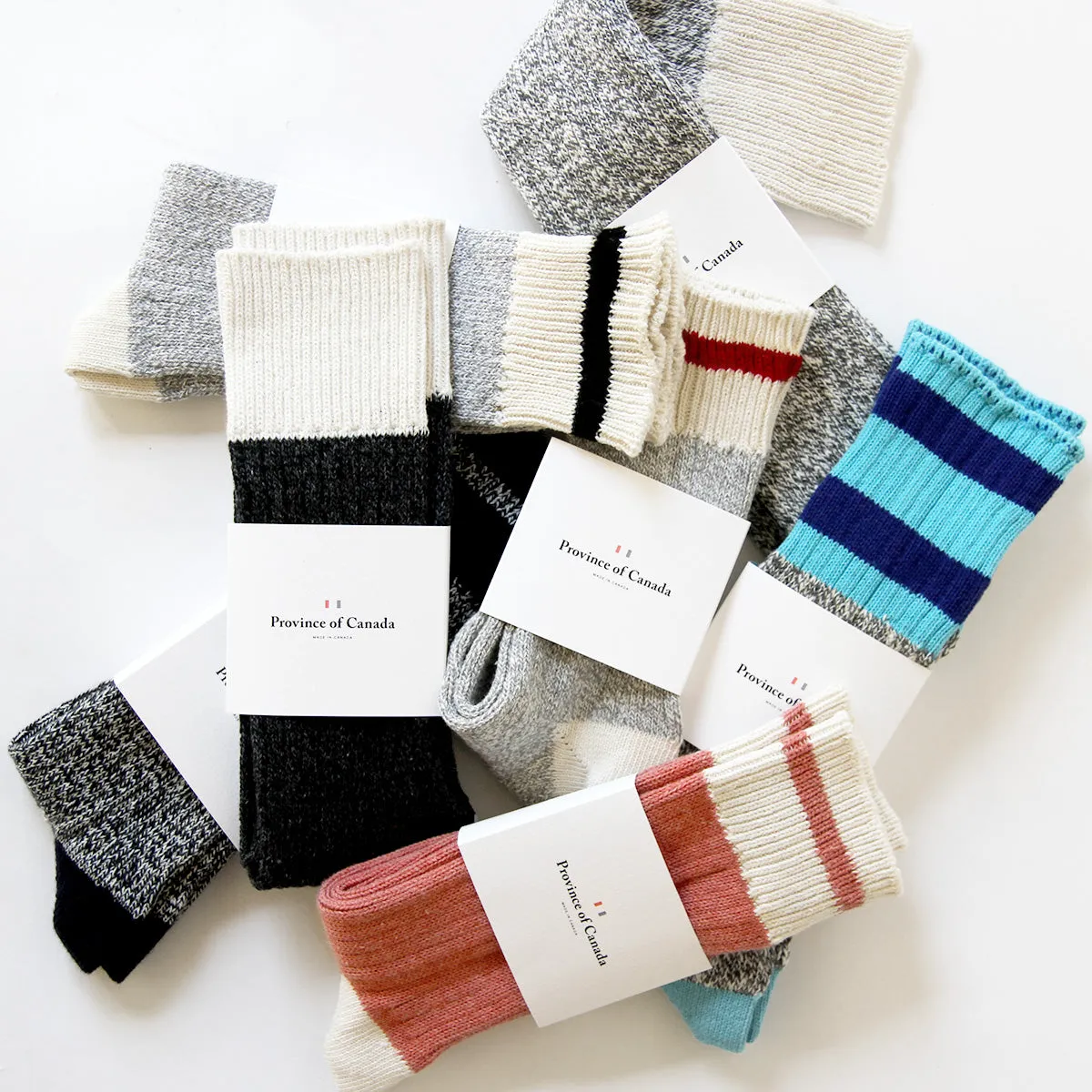 Heather Grey Block Sock