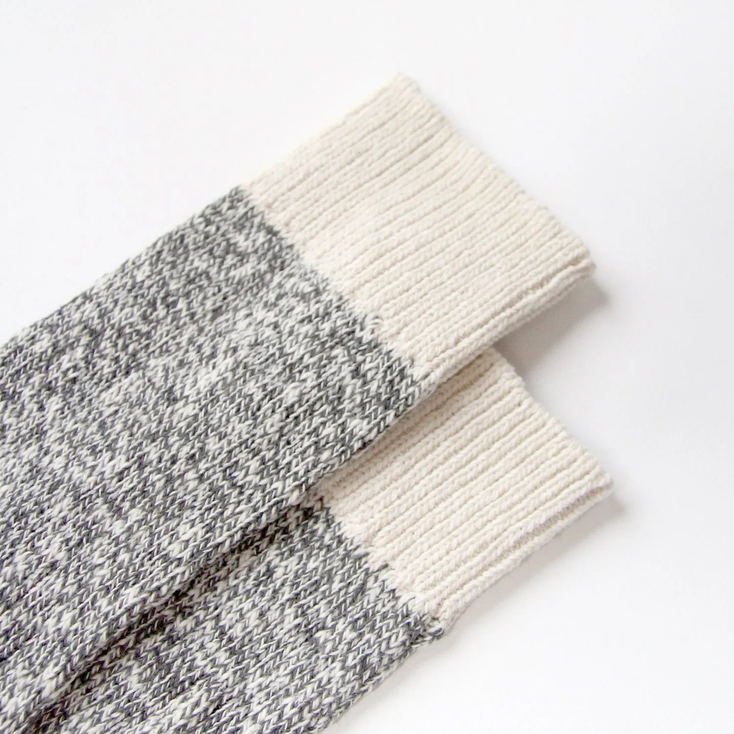 Heather Grey Block Sock