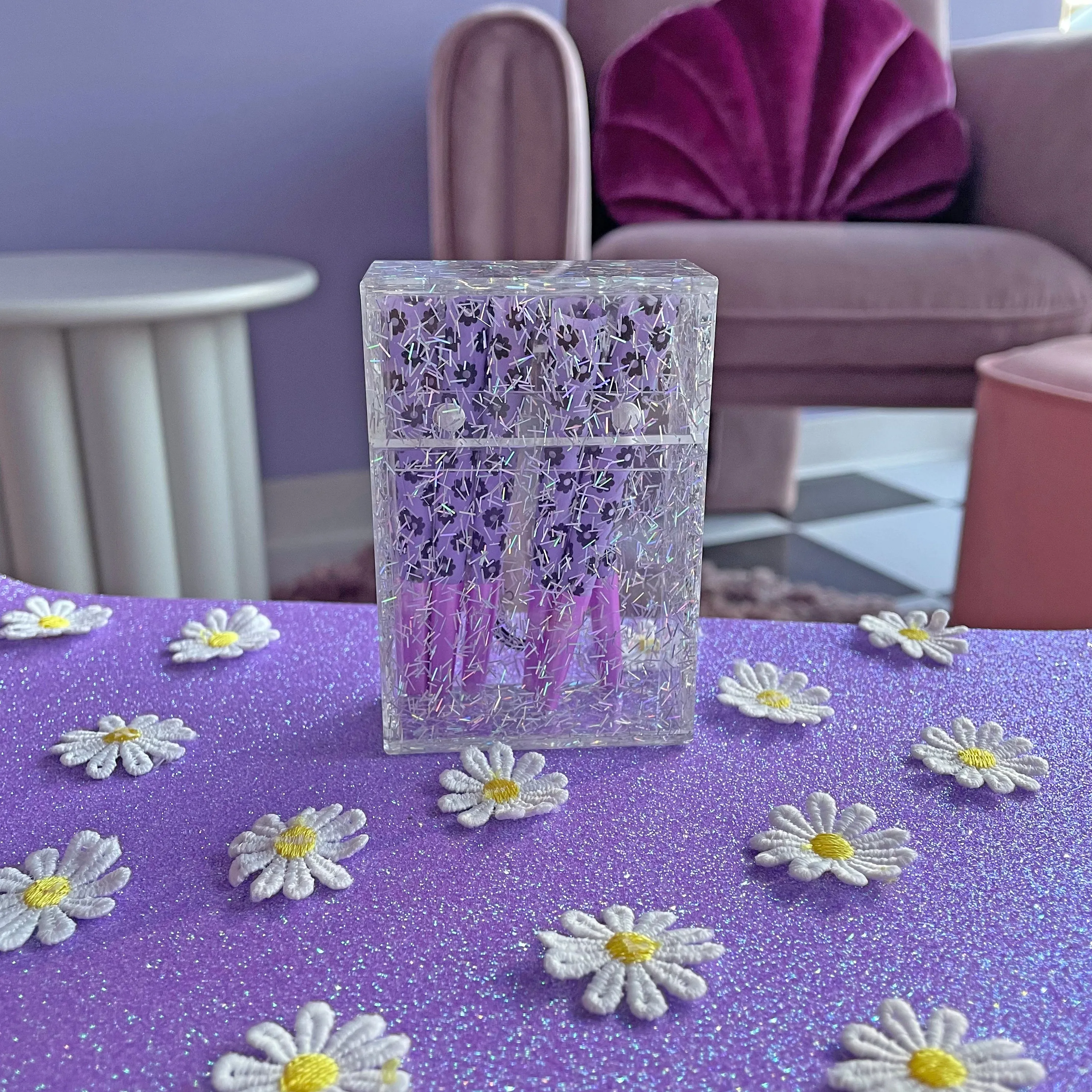 Holographic Glitter Cigarette Box