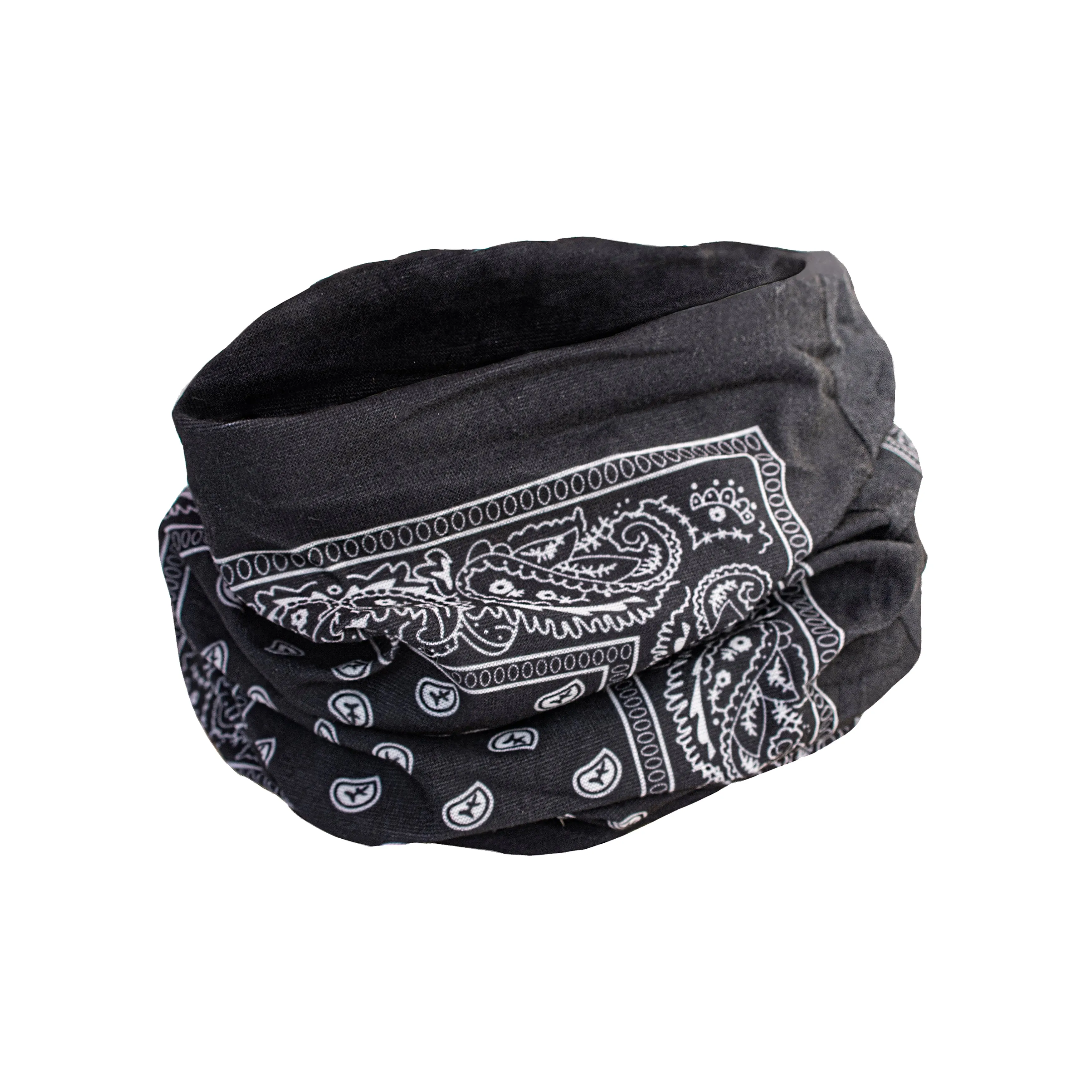 Infinity Scarf Reusable Bandana Face UV Protection for Men and Women Black Set