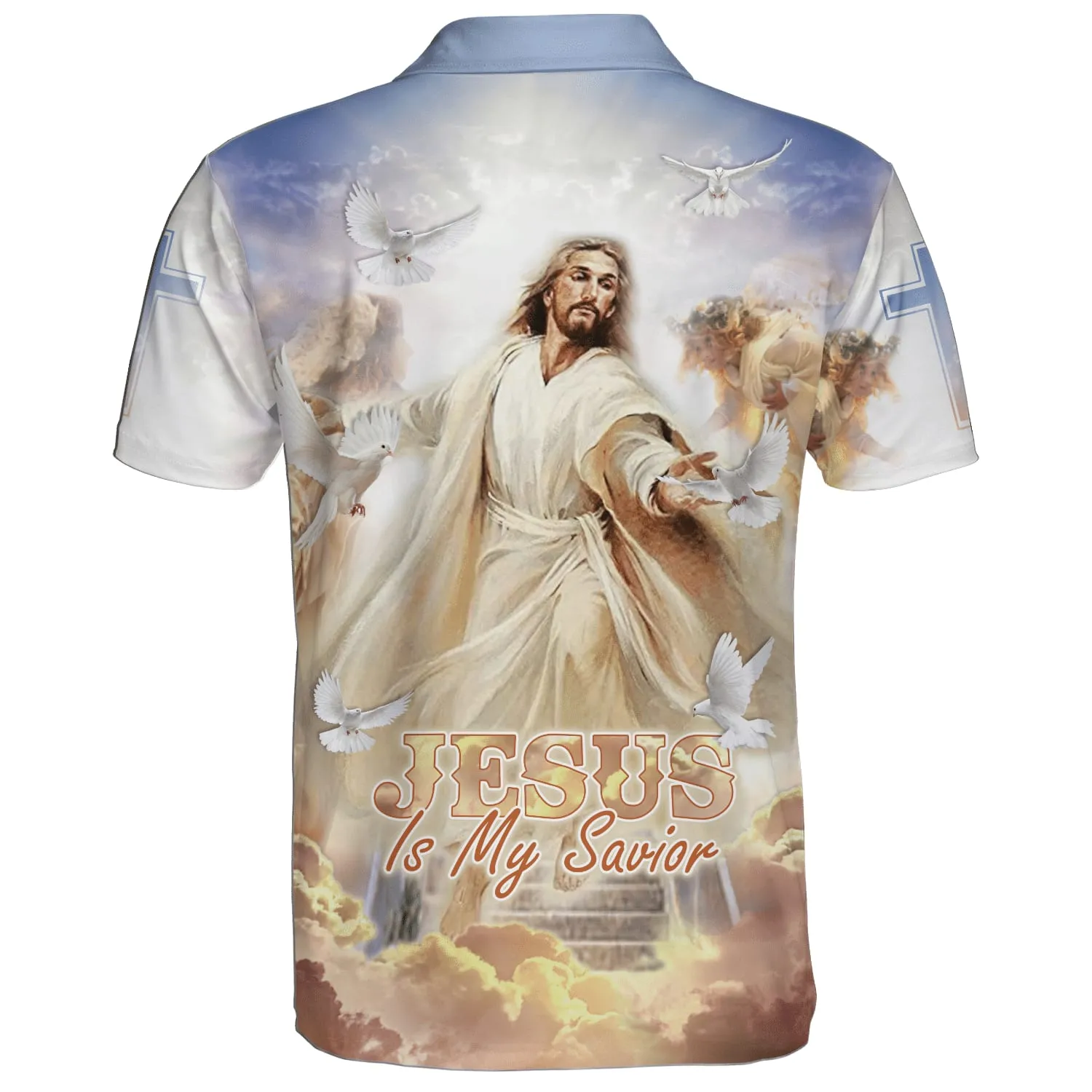 Jesus Is My Savior Dove Polo Shirt - Christian Shirts & Shorts