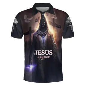 Jesus Picture Is My Savior Polo Shirt - Christian Shirts & Shorts