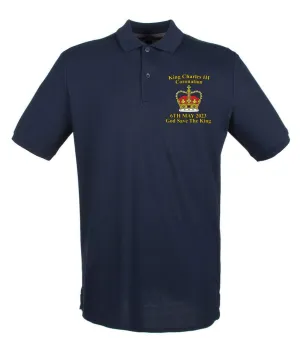 KING CHARLES III CORONATION Special Edition Embroidered Polo Shirt