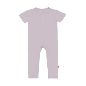 Kyte Baby Short Sleeve Romper in Wisteria