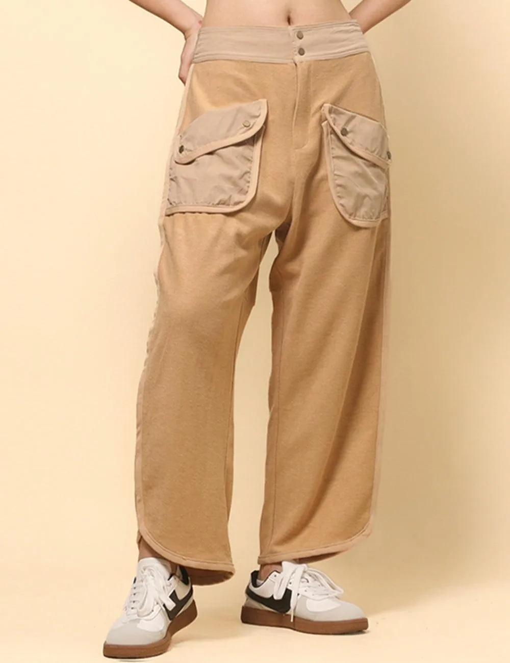 Ladies Casual Pockets Pants Relaxed Sweatpants SKP513