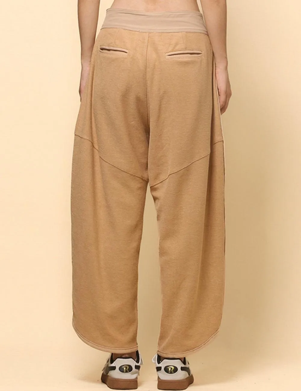 Ladies Casual Pockets Pants Relaxed Sweatpants SKP513