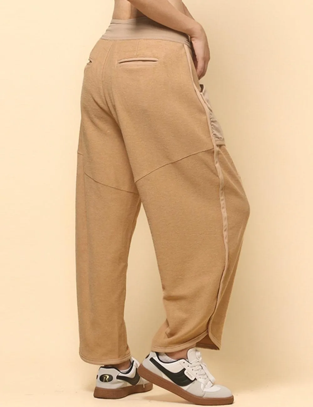 Ladies Casual Pockets Pants Relaxed Sweatpants SKP513