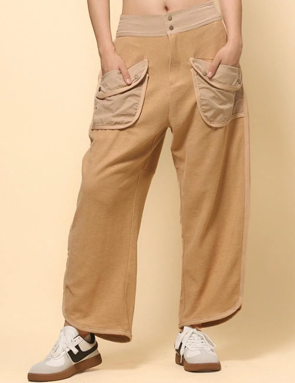 Ladies Casual Pockets Pants Relaxed Sweatpants SKP513