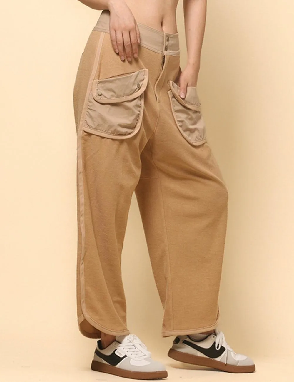 Ladies Casual Pockets Pants Relaxed Sweatpants SKP513