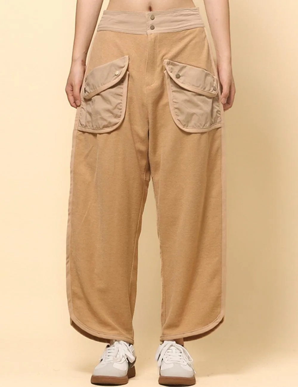 Ladies Casual Pockets Pants Relaxed Sweatpants SKP513