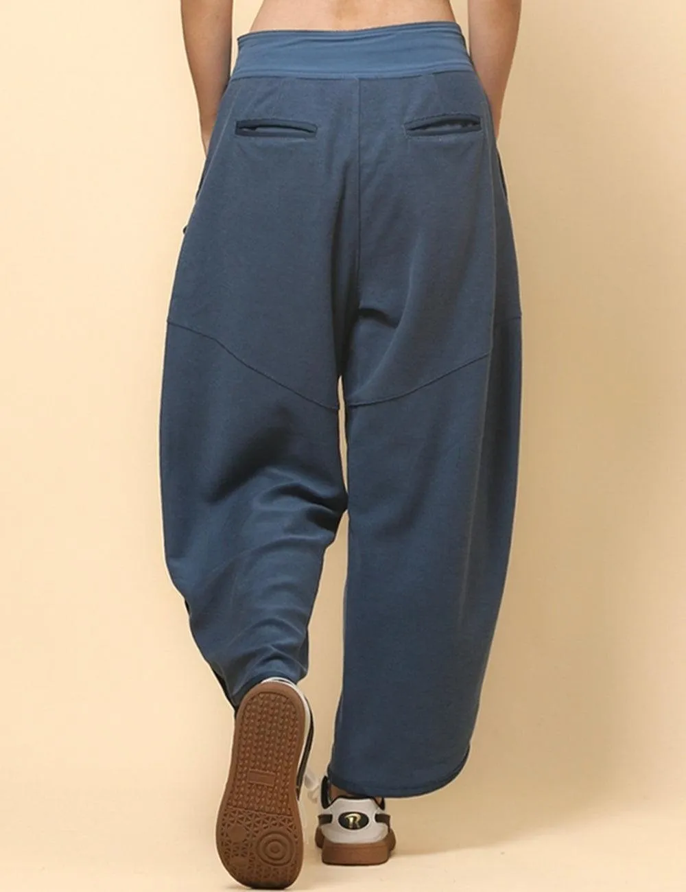 Ladies Casual Pockets Pants Relaxed Sweatpants SKP513