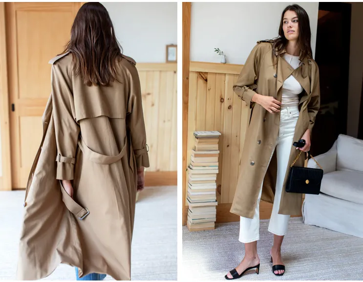 Layering Camel Trench Coat