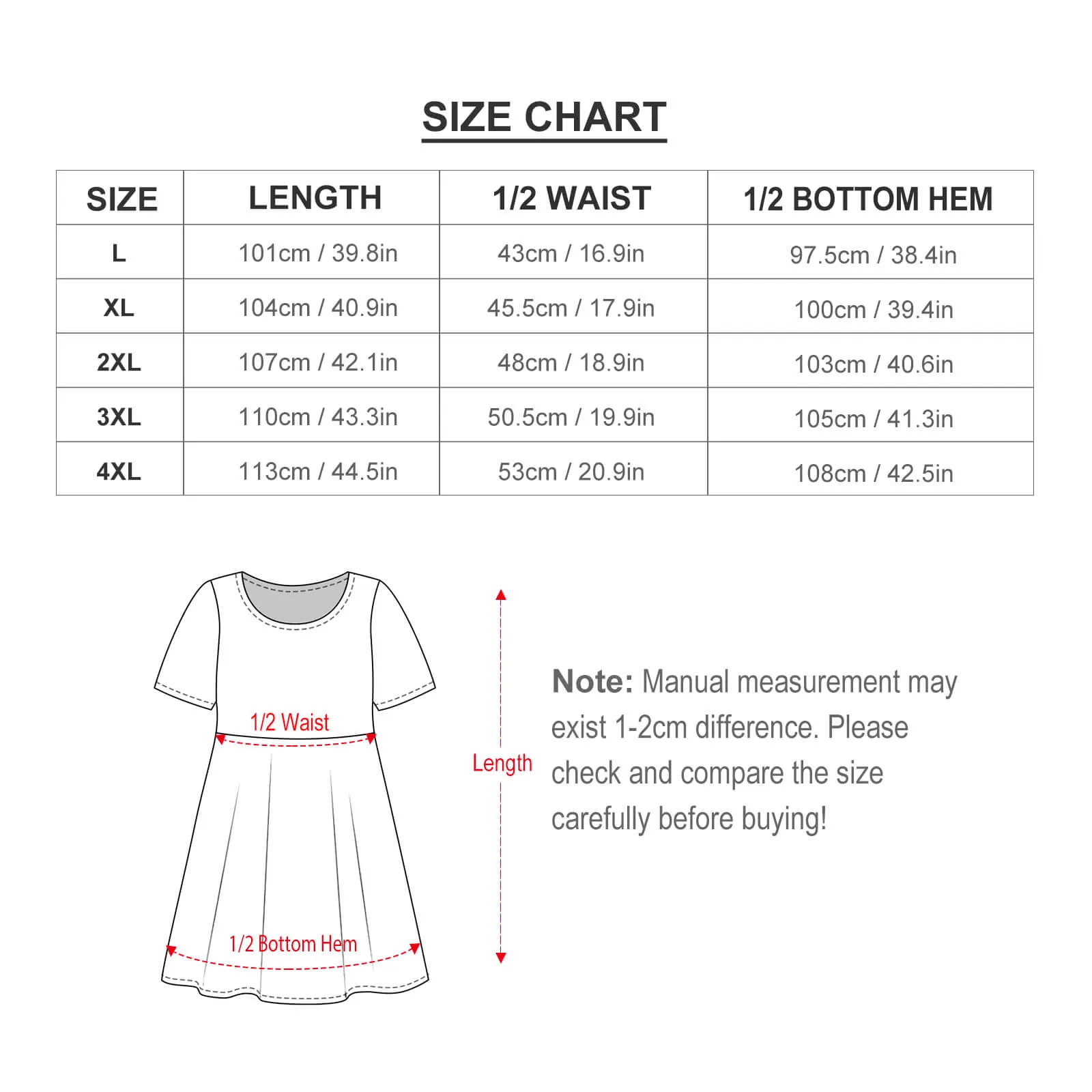 Let's Cruise Women's Round Neck Plus Size Dress With Pockets