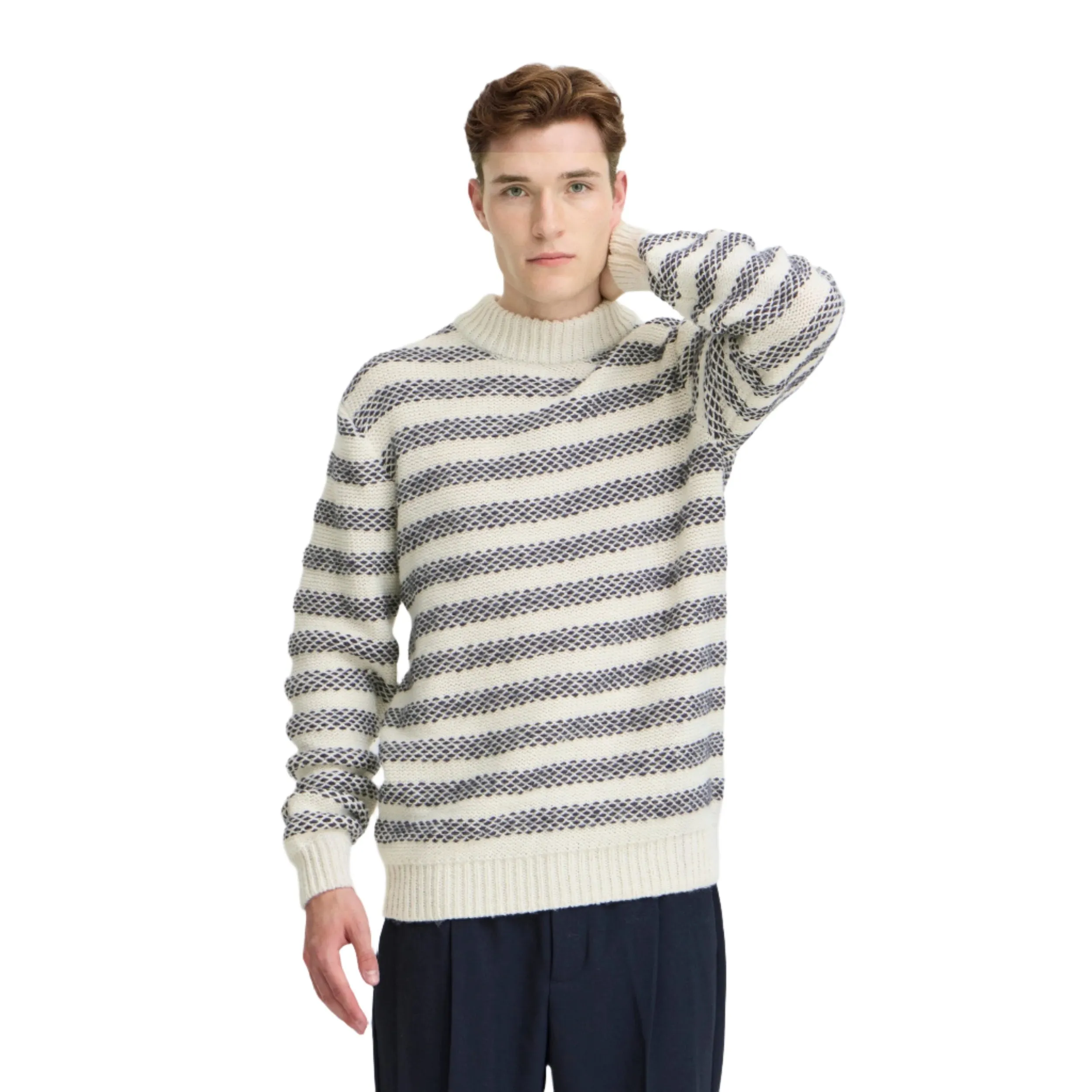 Light Sand Cfkarl Striped Knit