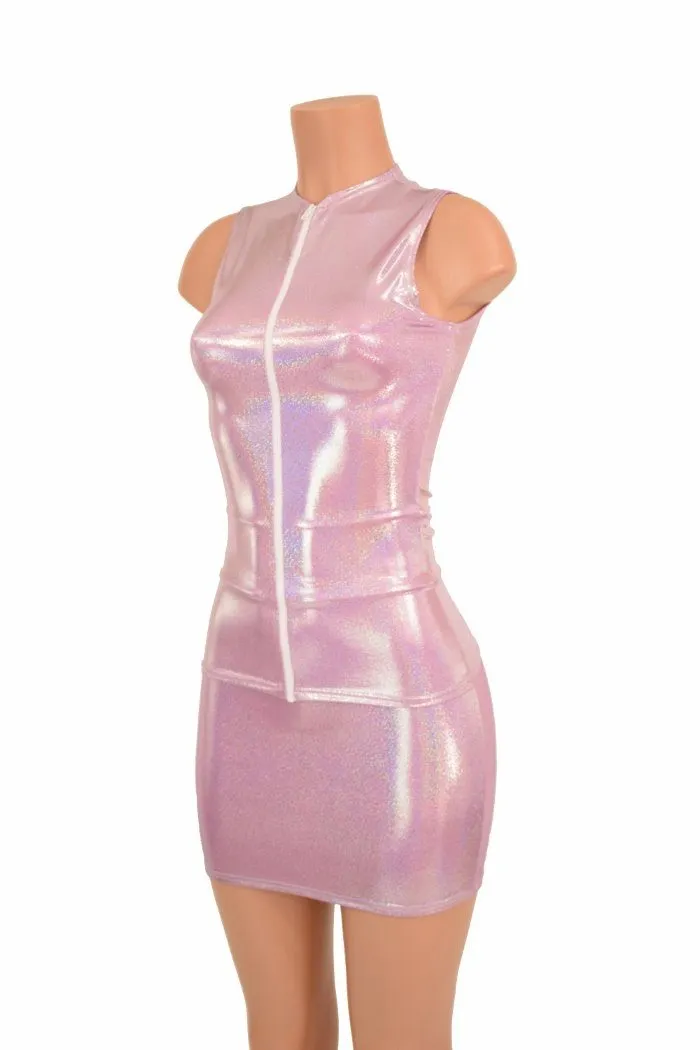 Lilac Full Length Top & Bodycon Skirt Set