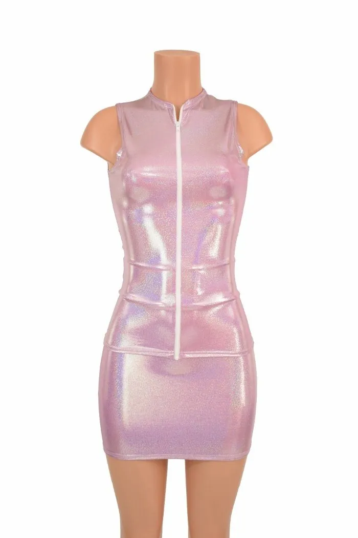 Lilac Full Length Top & Bodycon Skirt Set