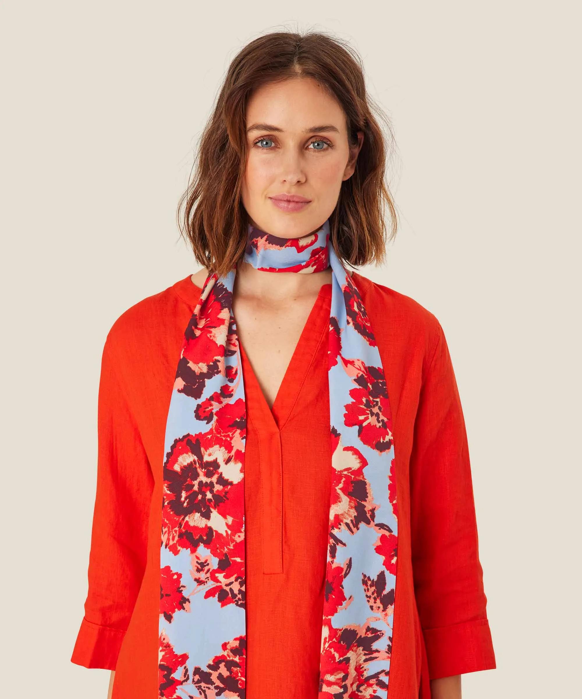 Masai Alo Scarf in Blue Floral