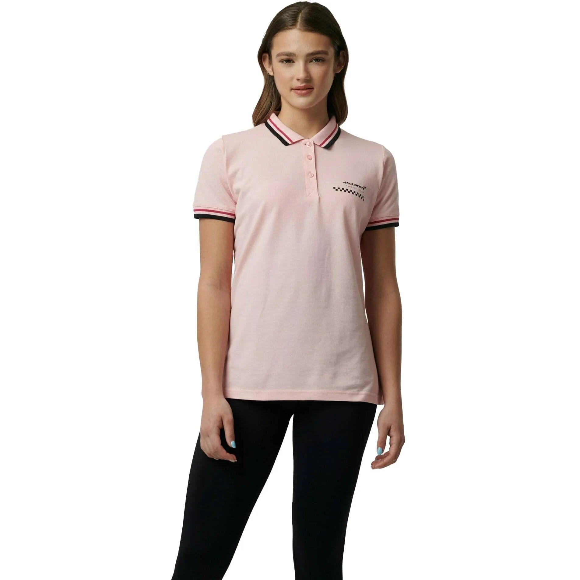 McLaren F1 Women's Miami Graphic Polo Shirt-Crystal Rose