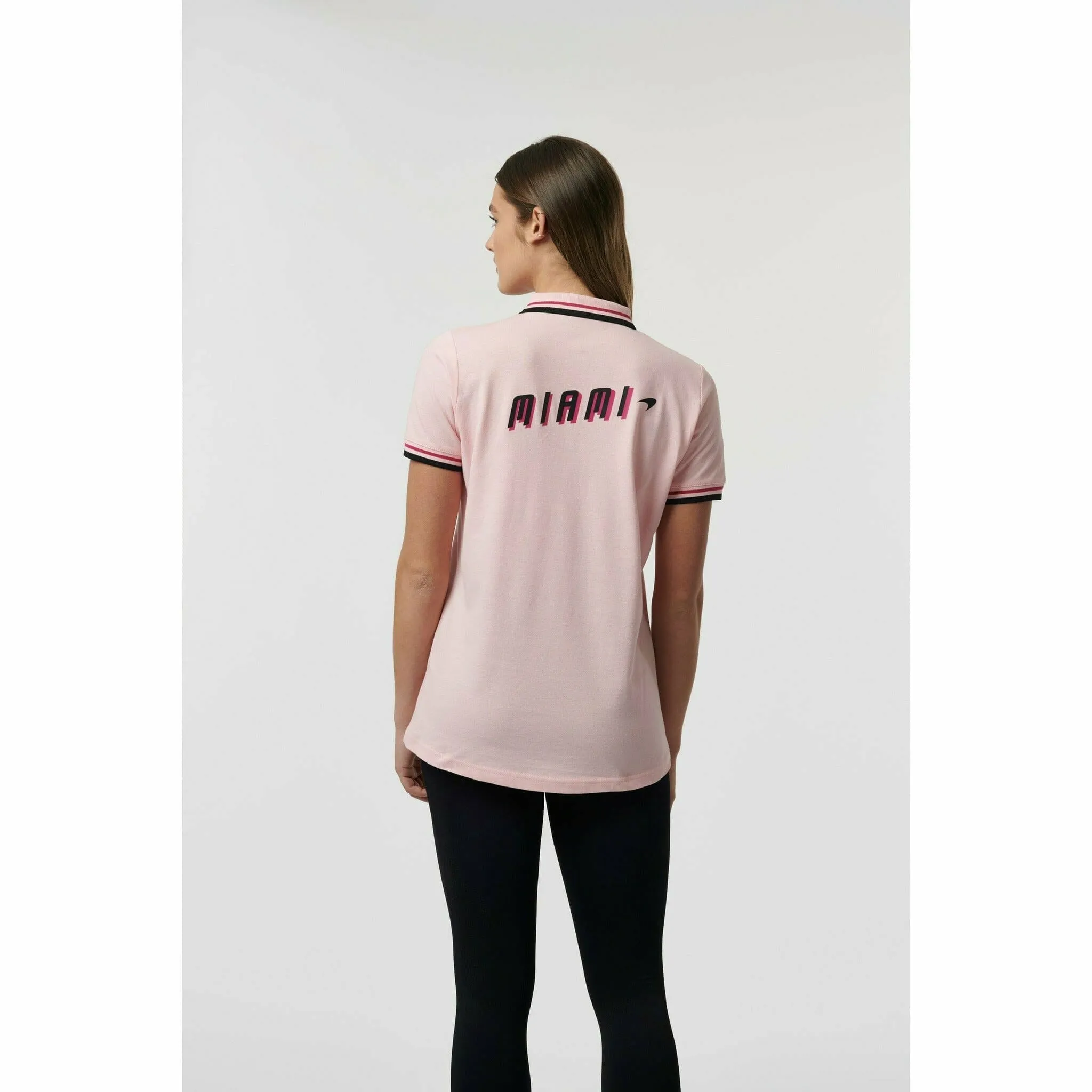 McLaren F1 Women's Miami Graphic Polo Shirt-Crystal Rose