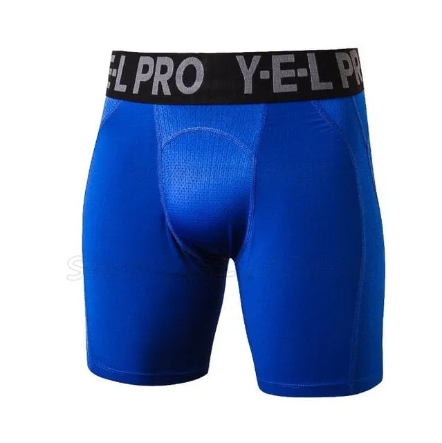 Men Compression Shorts Base Layer Thermal Skin Bermuda Shorts Gyms Fitness Men Bodybuilding  Tight Shorts