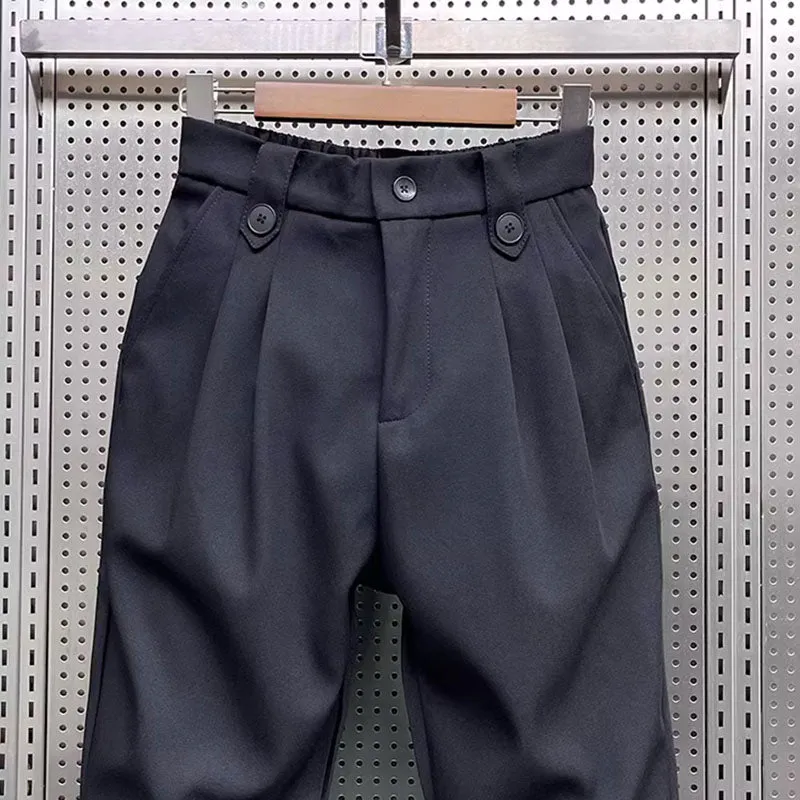 Mens Cargo Pants Relaxed Fit Cropped Casual Baggy Sweatpants with Pockets