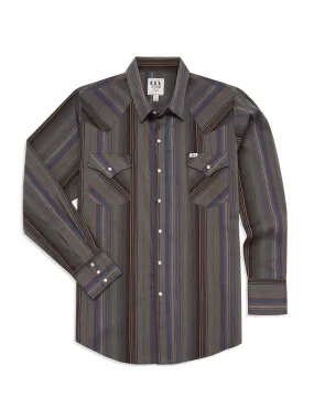 Men's Ely Cattleman Long Sleeve Stripe Western Snap Shirt