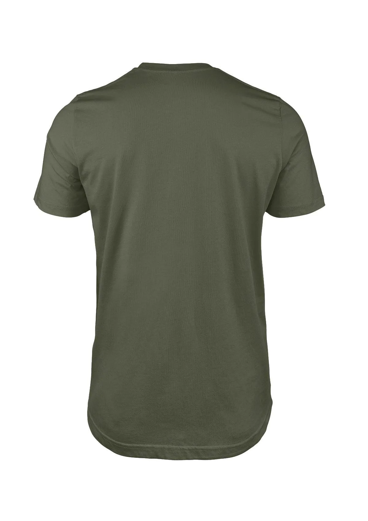 Men's Military Green Cotton T-Shirt