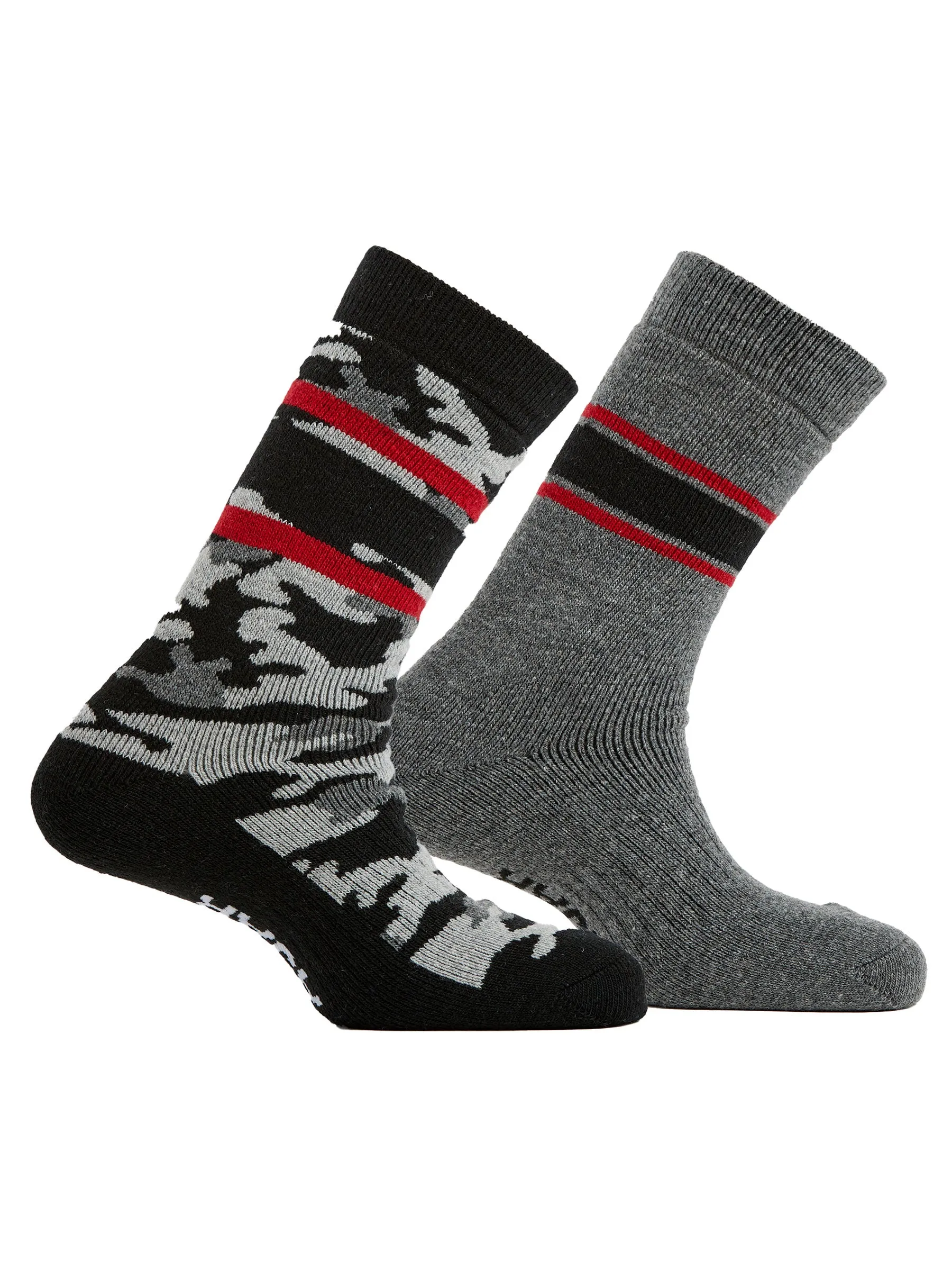 Men's Wool Hiking Crew Socks 2-Pack