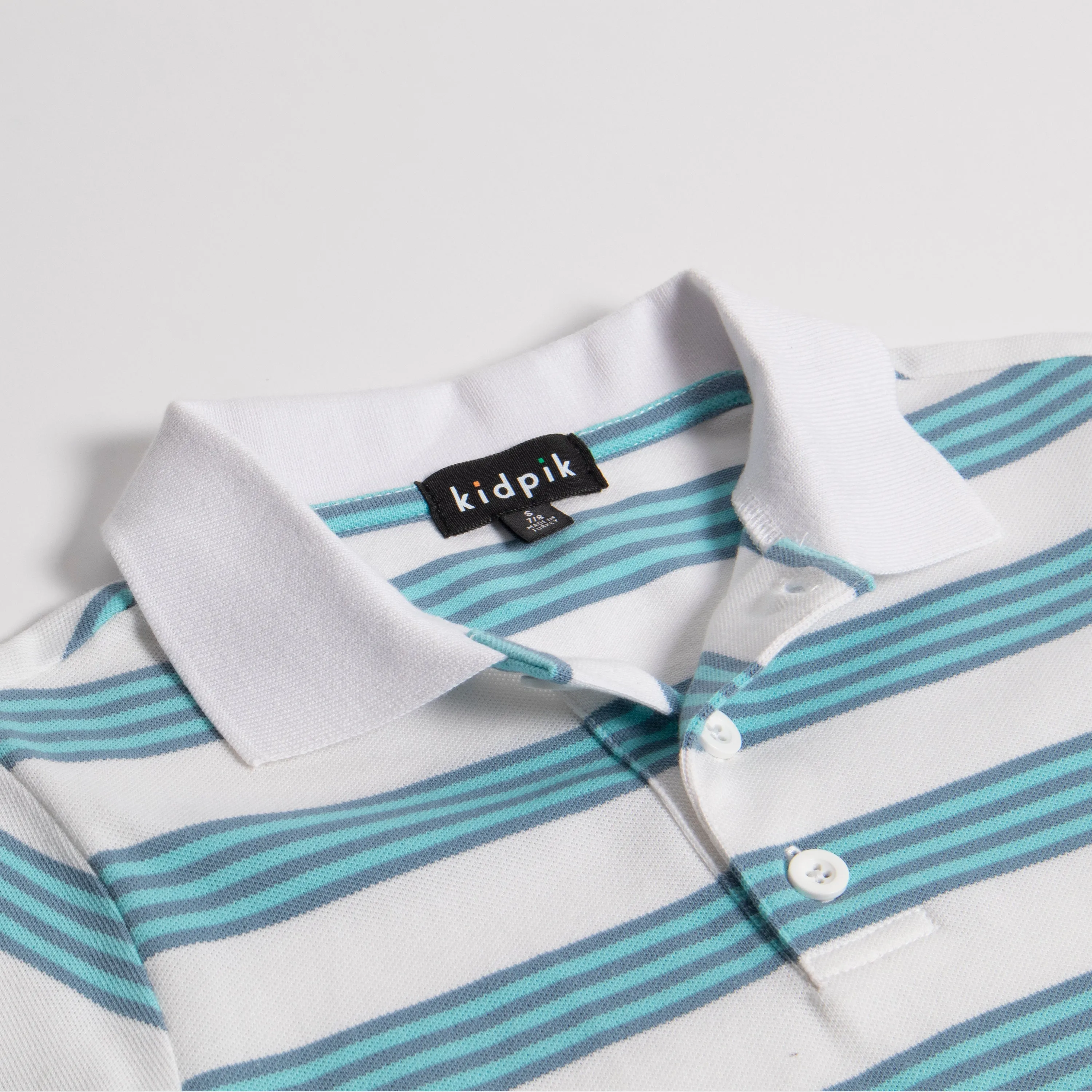 Mini Stripe Pique Polo