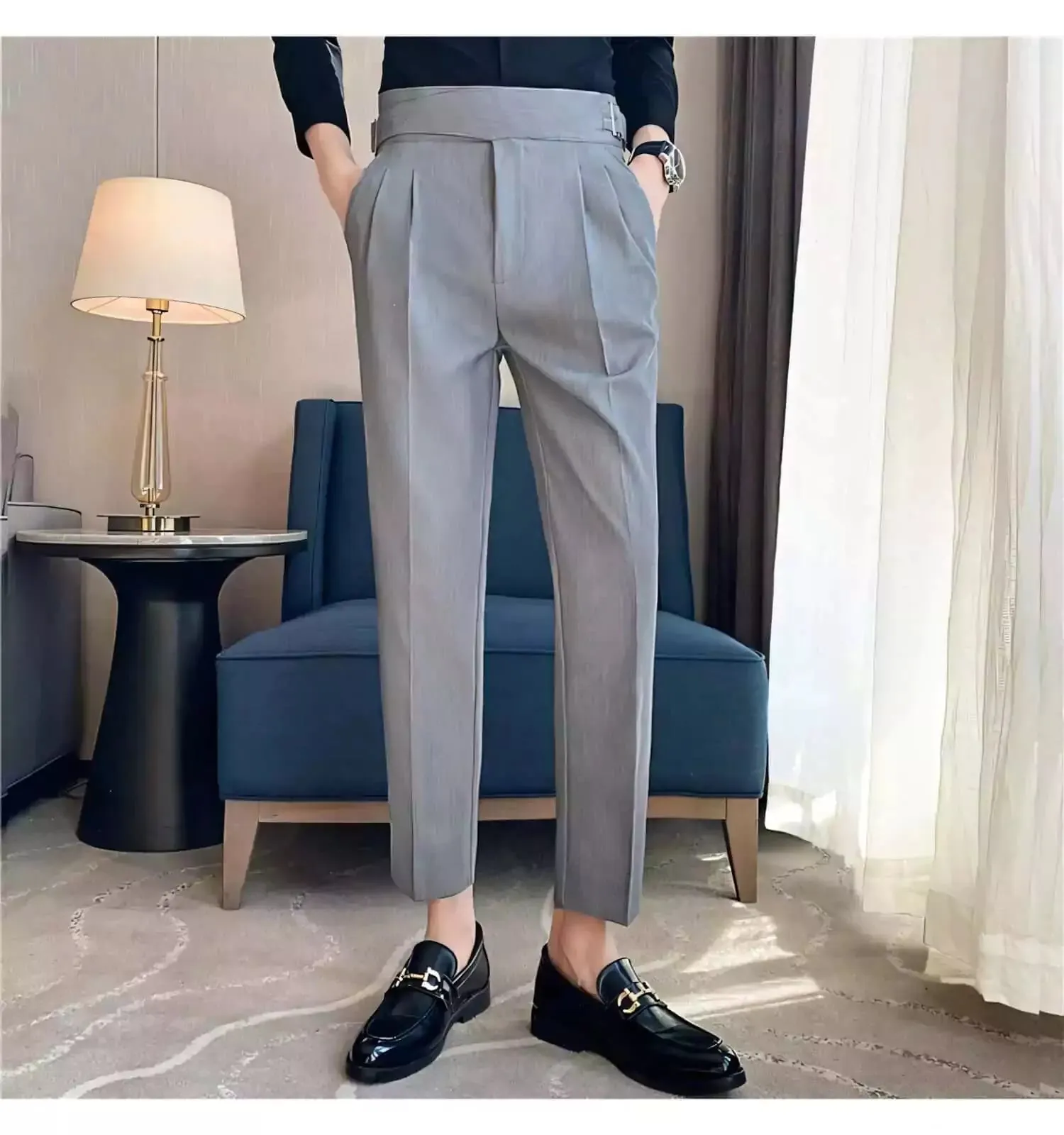 Modern Formal Trousers (Belted)